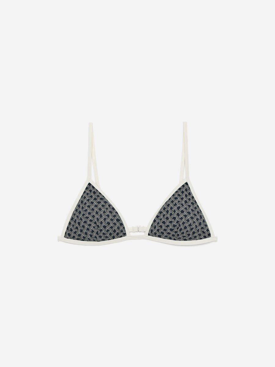 ARKET Women's  Triangle Bikini Top Green,  size 42