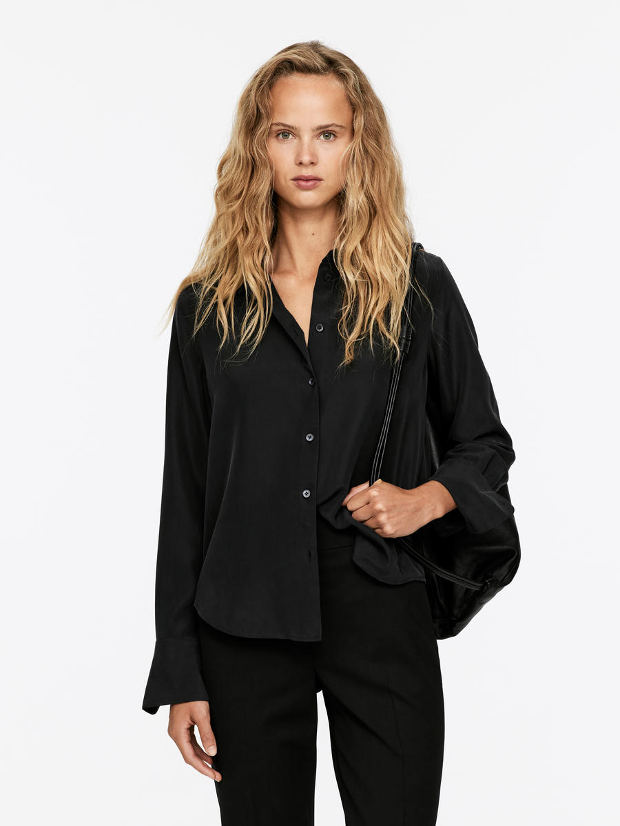 Washed Silk Shirt-#272628-13124