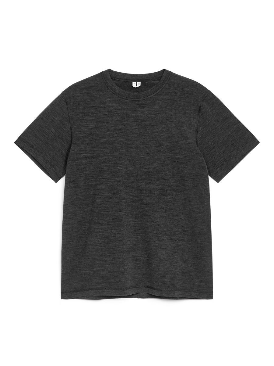 Merino-Blend T-Shirt-#494A4F-12926