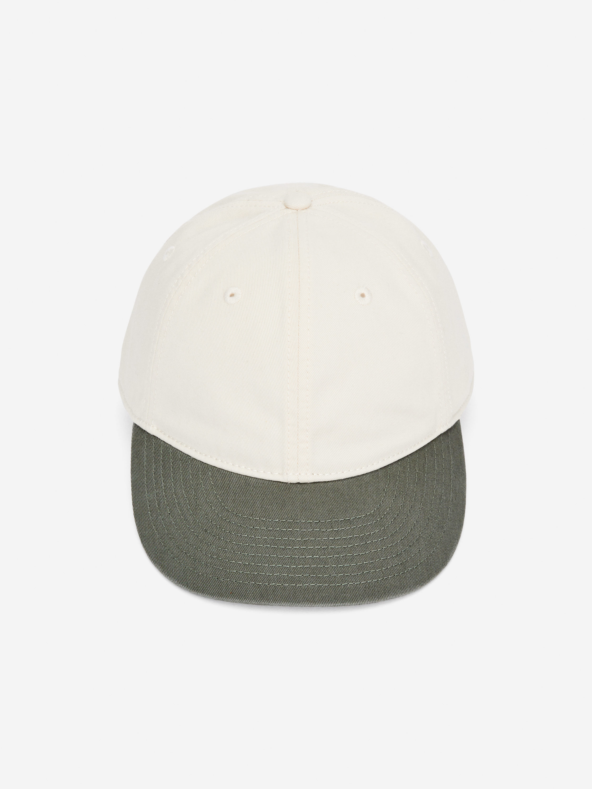 Contrast-Colour Cap – White/Dark Red – Men – ARKET WW