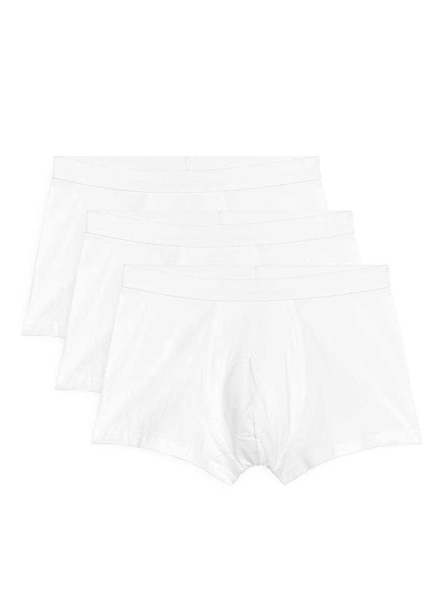 Jersey Trunks, Set of 3-#FFFFFF-11127