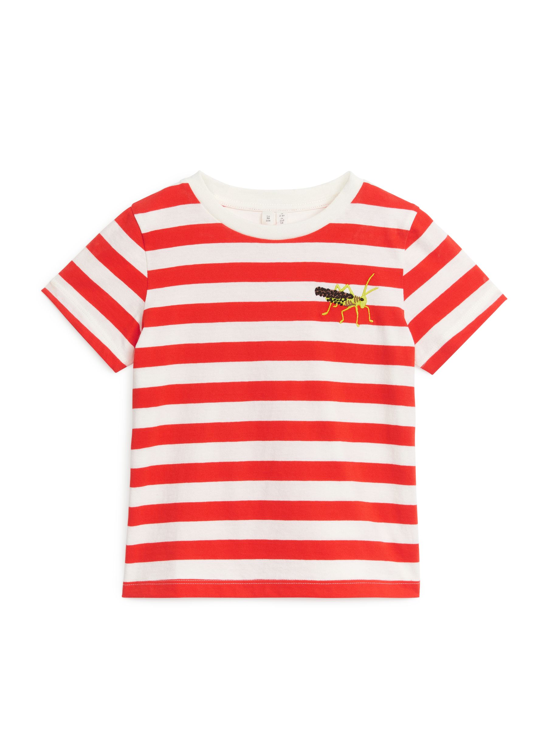 Insect Badge T-Shirt - Orange/Grasshopper - Regular fit - Children - StillMedia/DescriptiveStillLife - 3