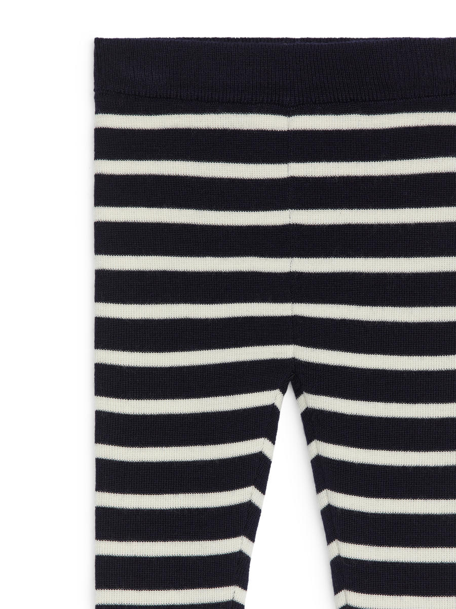 Knitted Merino Leggings-#38373F-12878