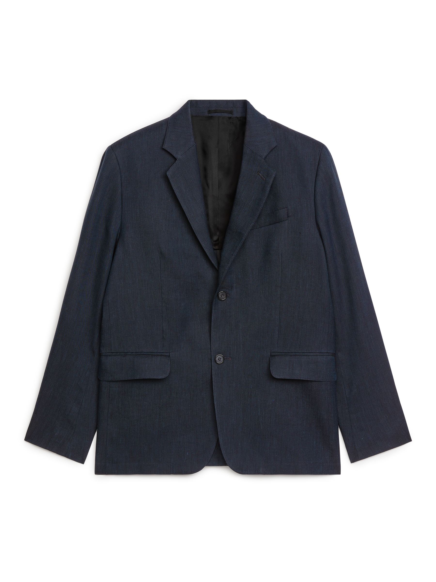 Modern Hemp-Cotton Blazer - Dark Blue - Men - StillMedia/DescriptiveStillLife - 1