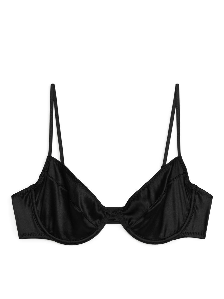 Silk Wire Bra - Black - Women - 1190606001