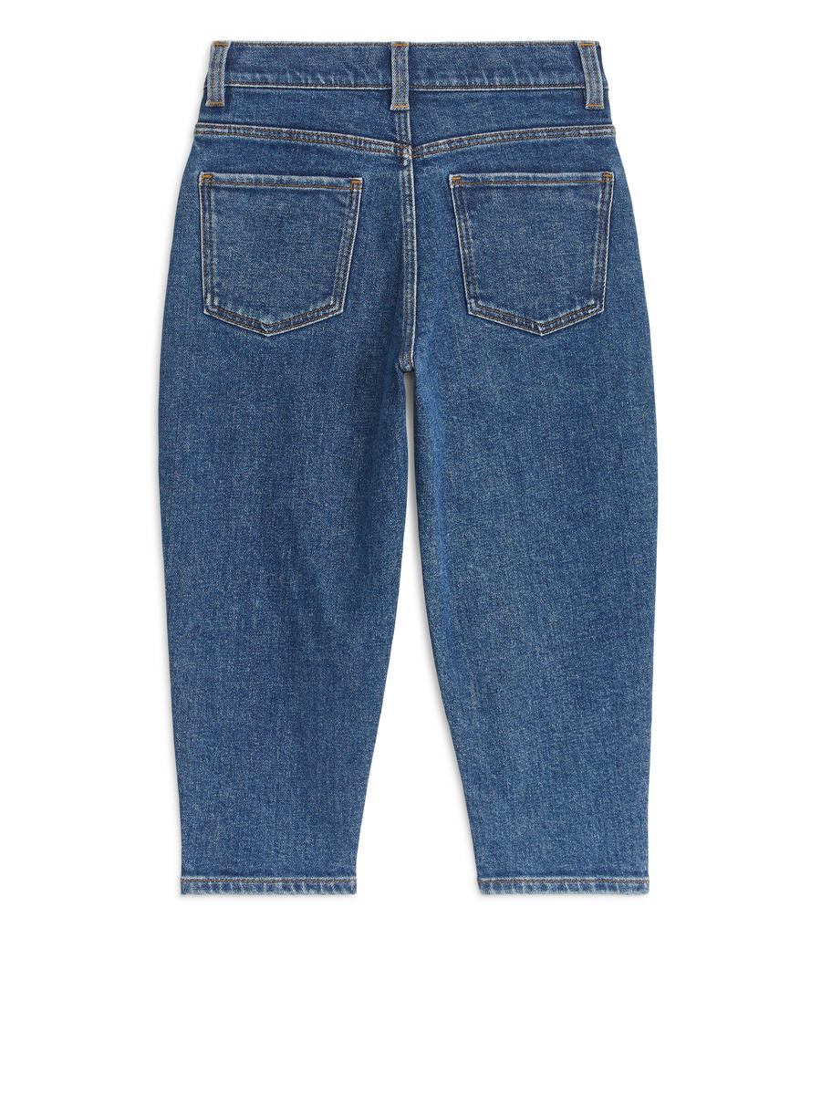 Konische Stretch-Jeans - Mittelblau - Relaxed Fit - Children - 0969009014