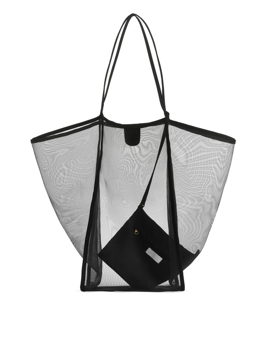 Mesh Tote Bag-#272628-8262