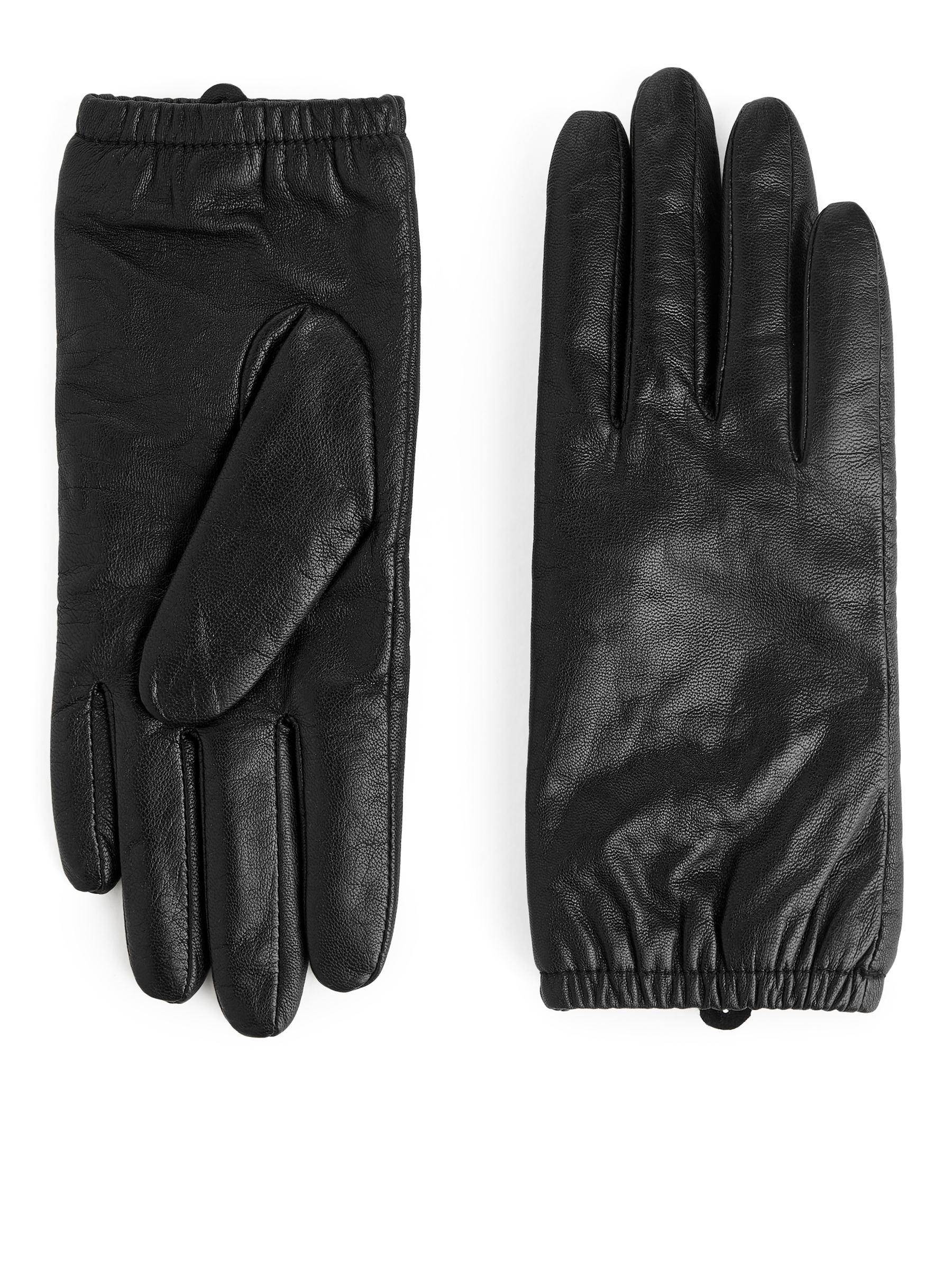 Gants en cuir doublés-#272628-6477