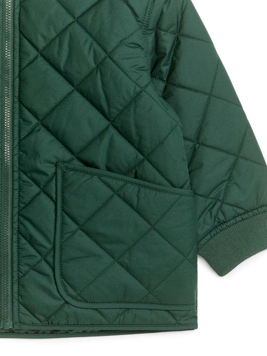 Quilted Jacket-#384440-5962