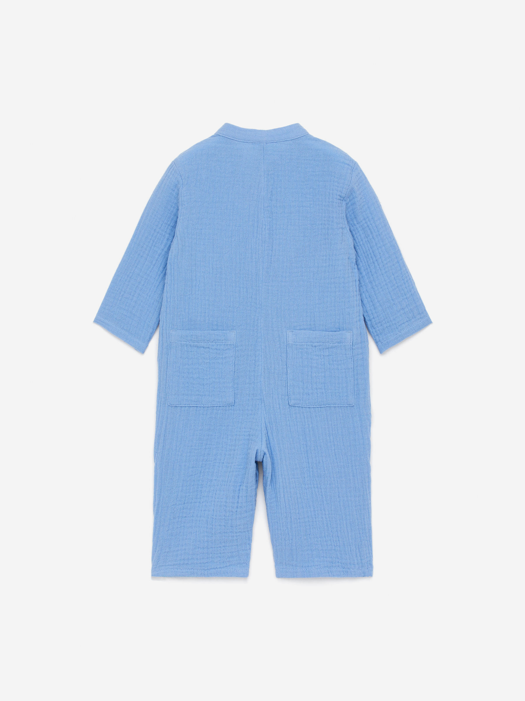 Strampler aus Baumwollmusselin - Blau - Regular Fit - Kinder - StillMedia/DescriptiveStillLife - 3