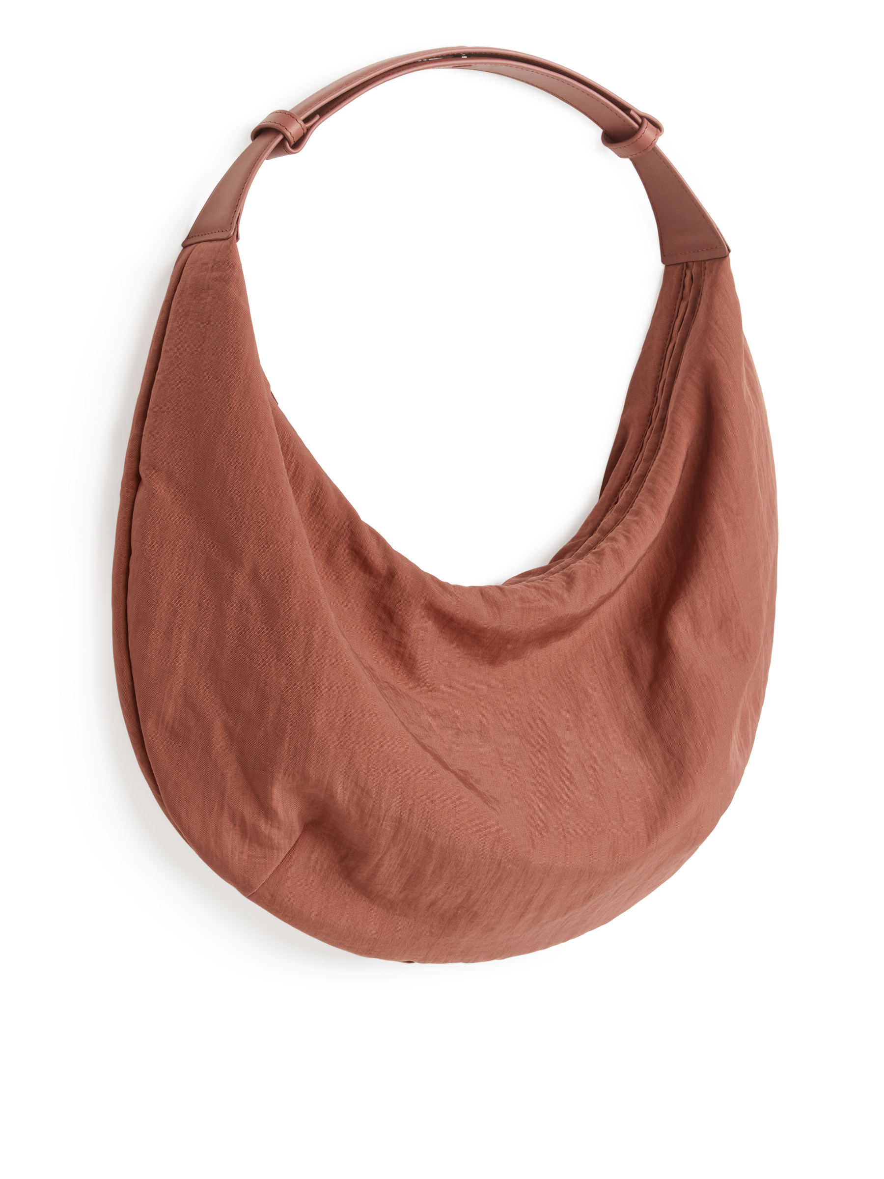 Curved Nylon Bag - Rusty Red - Women - StillMedia/DescriptiveStillLife - 3