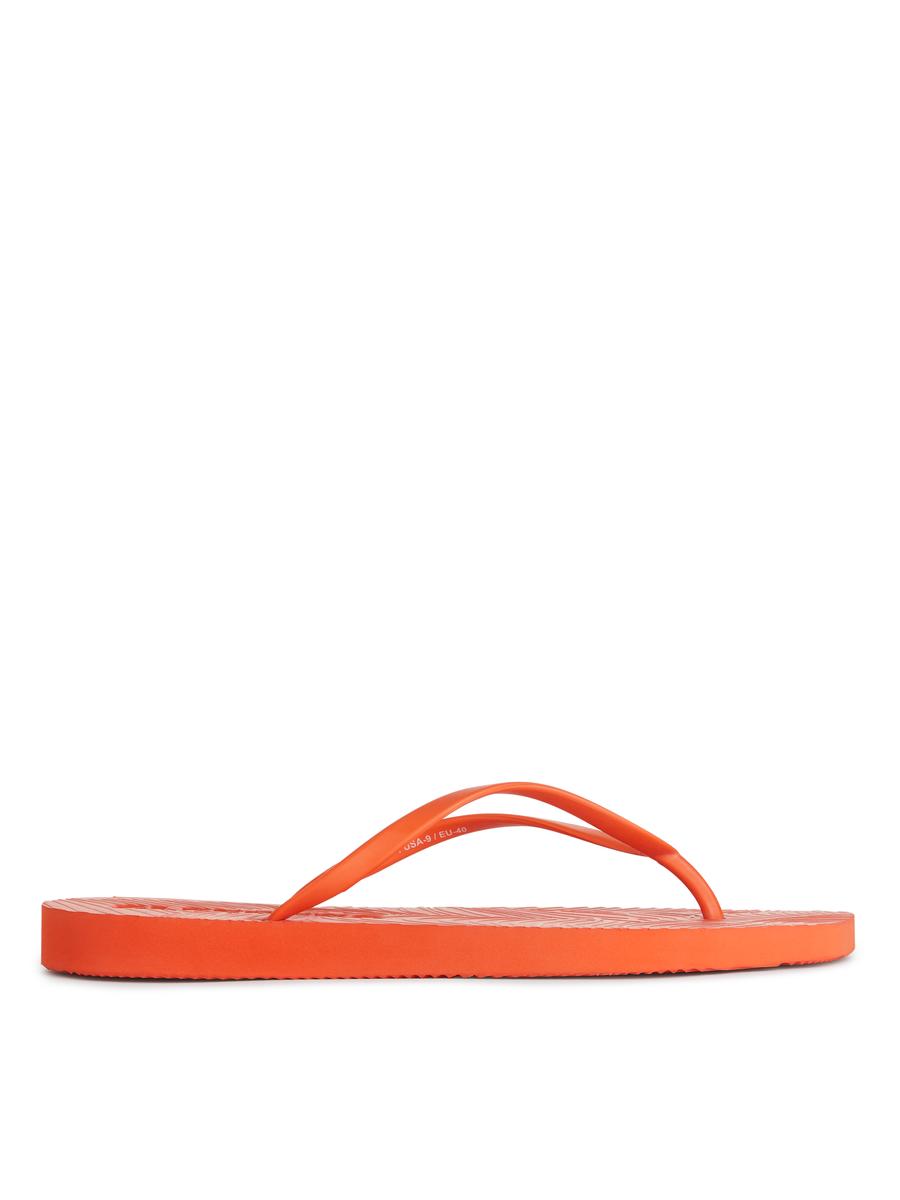 Sleepers Tapered Flip Flops - Orange - Women - 1164443003