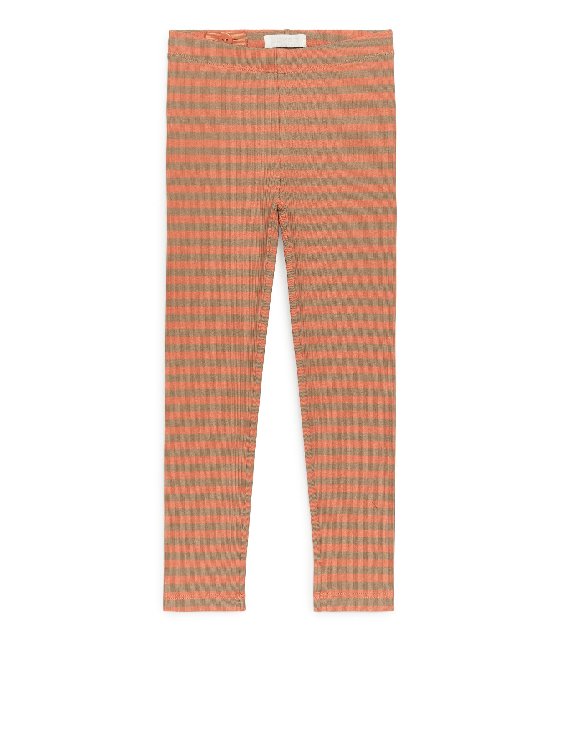 Gerippte Jersey-Leggings-#D77F62-10215