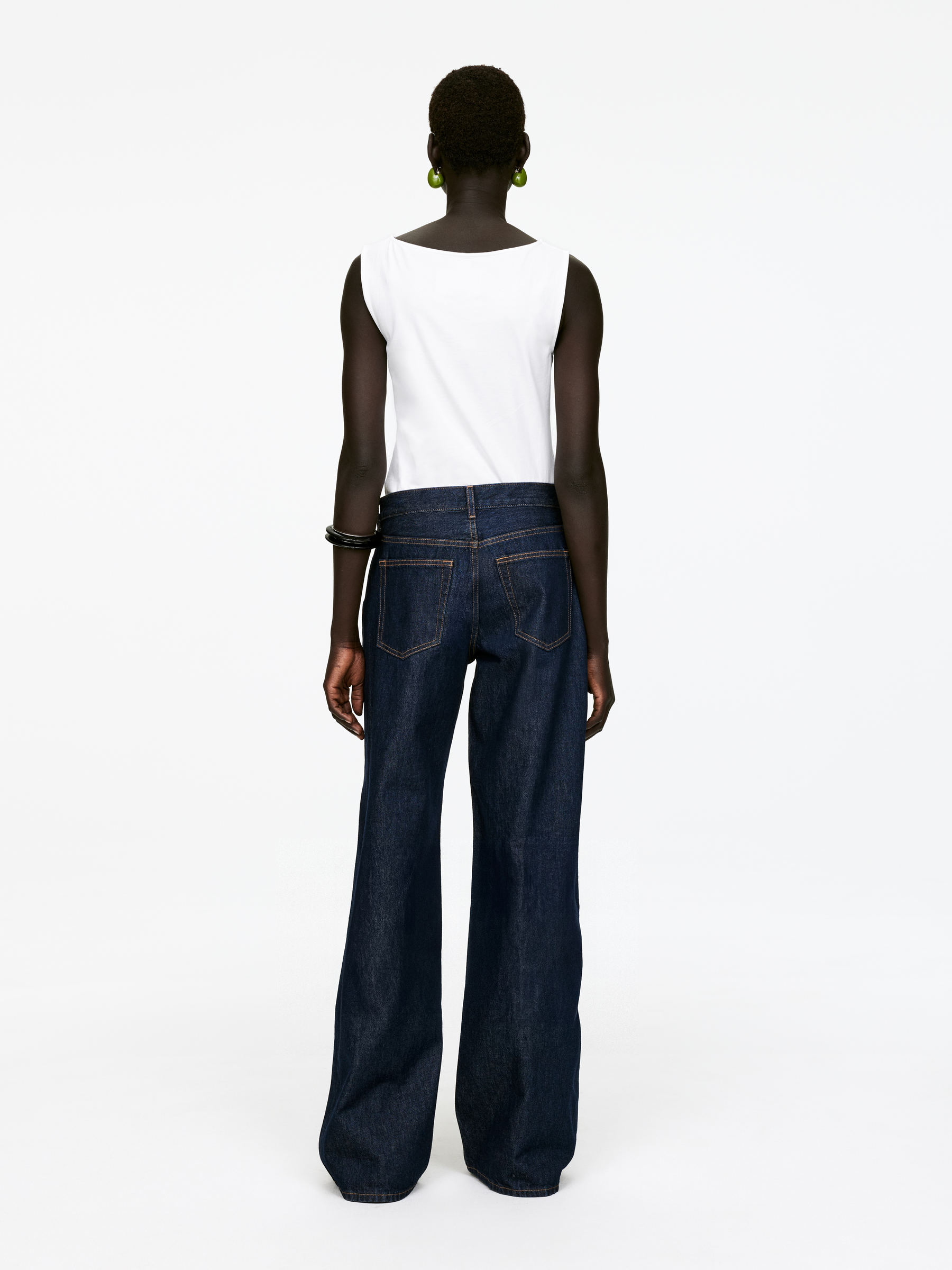 CLOUD Loose Jeans mit weitem Bein - Dunkelblau - Relaxed Fit - Damen - 1230548001