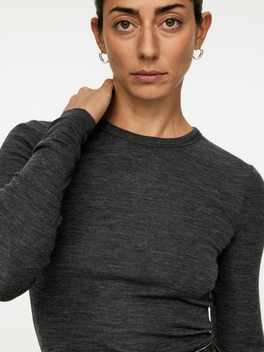 Long-Sleeved Merino Top-#3A3A3D-12714