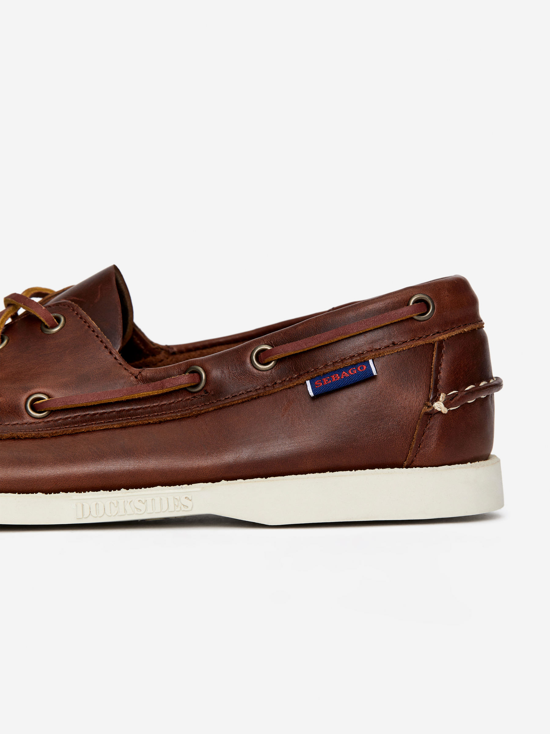 Sebago Portland Waxed Boat Shoe - Brown - Men - StillMedia/DescriptiveDetail - 6