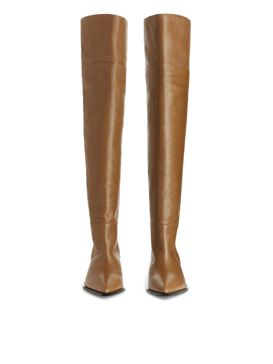 Over-the-Knee Boots-#A76F43-8003