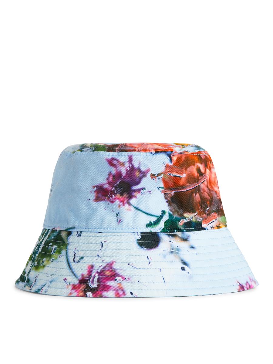 Slow Flowers Bucket Hat-#A9B7D8-2077