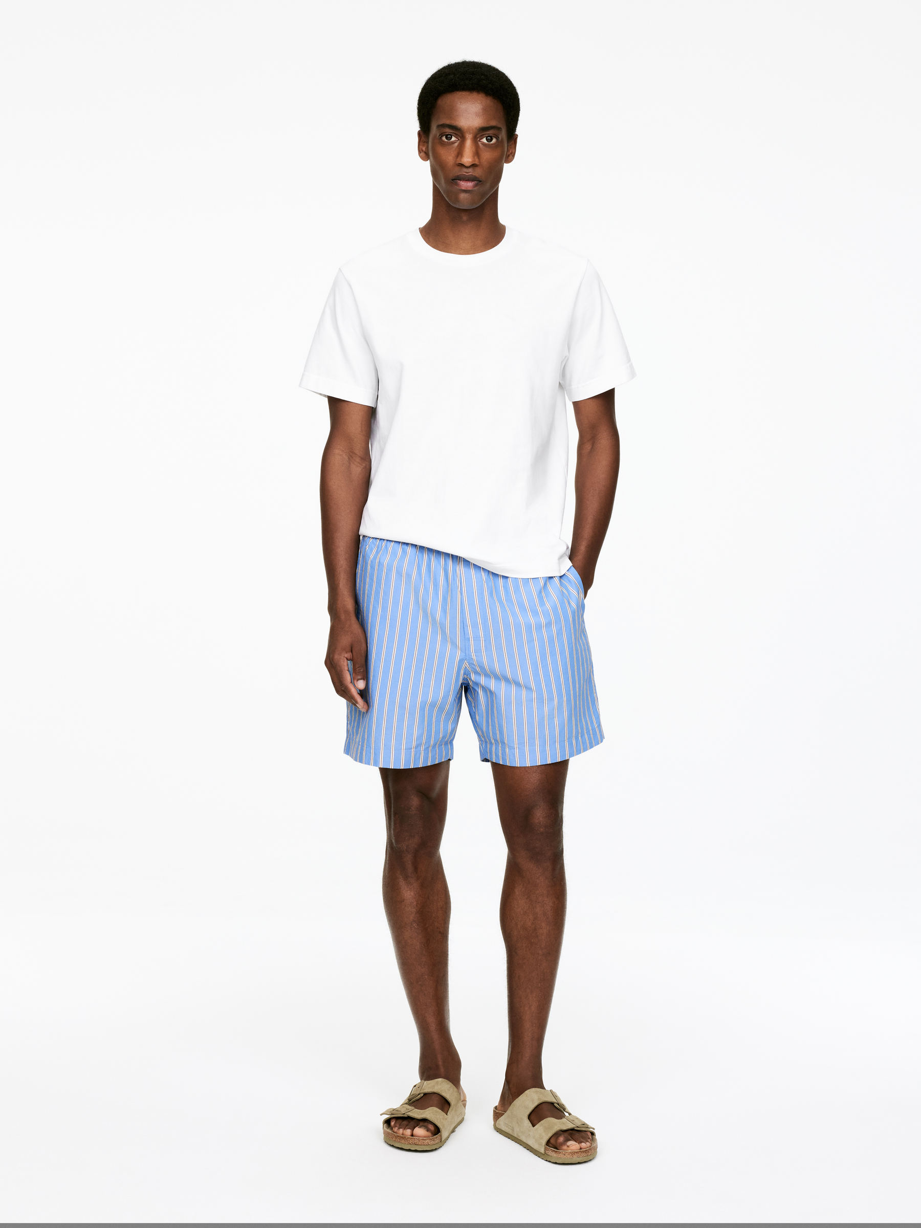 Pyjama Shorts-#6E85BB-15362