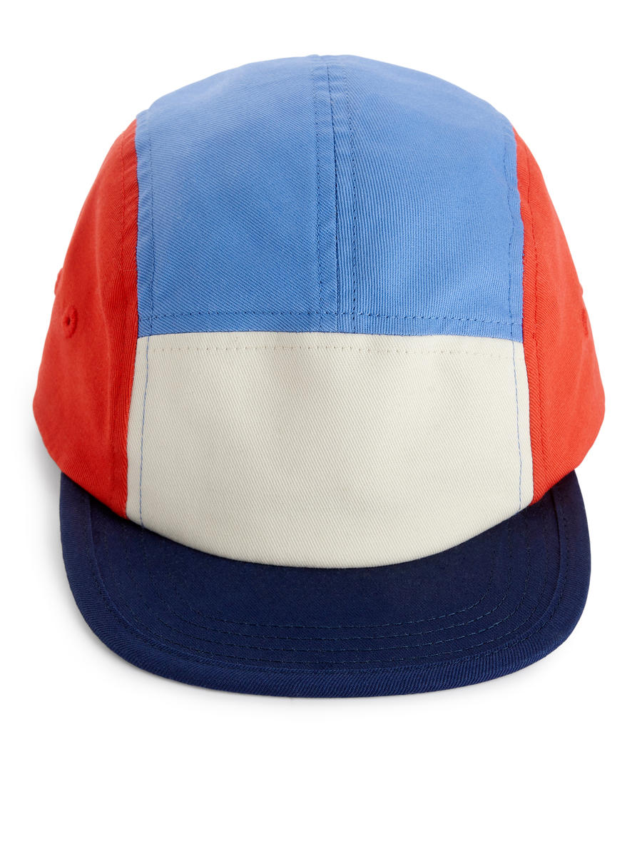 Colour Block Cap-Blue-918