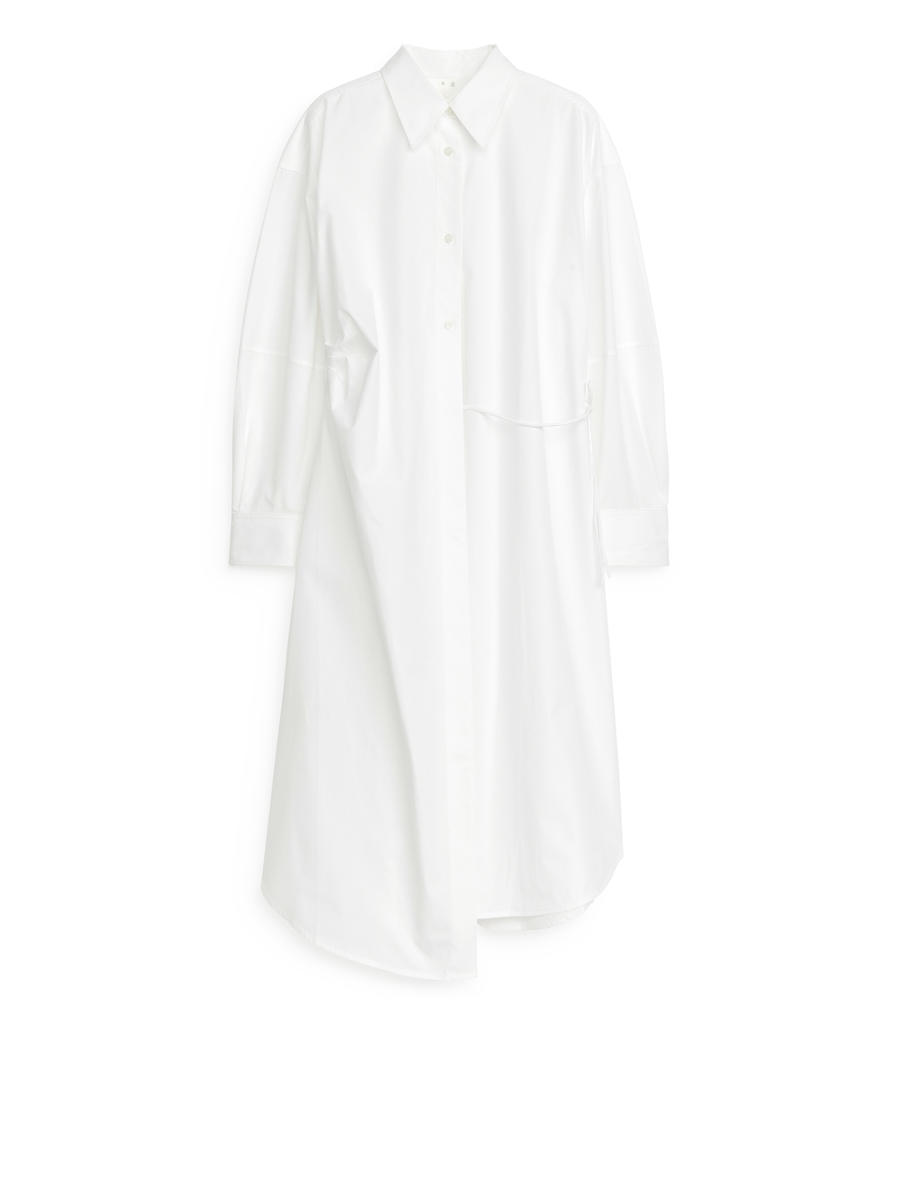 Wrap Shirt Dress - White - Regular fit - Women - 1220418003