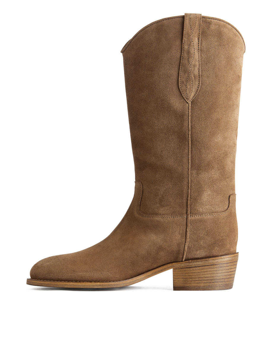 Suede Boots - Brown - Women - 1195946002