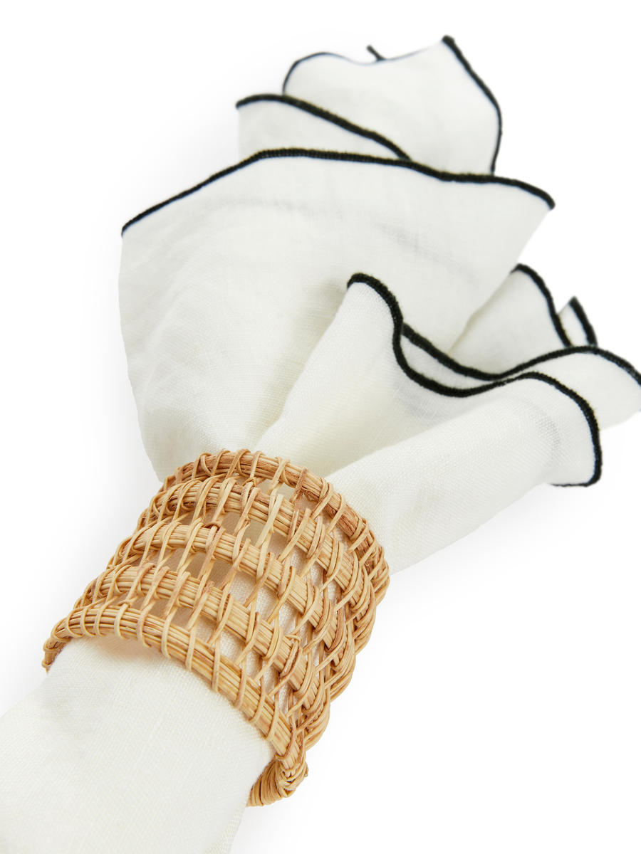 Napkin Rings Set of 2-#E5D9C4-7594