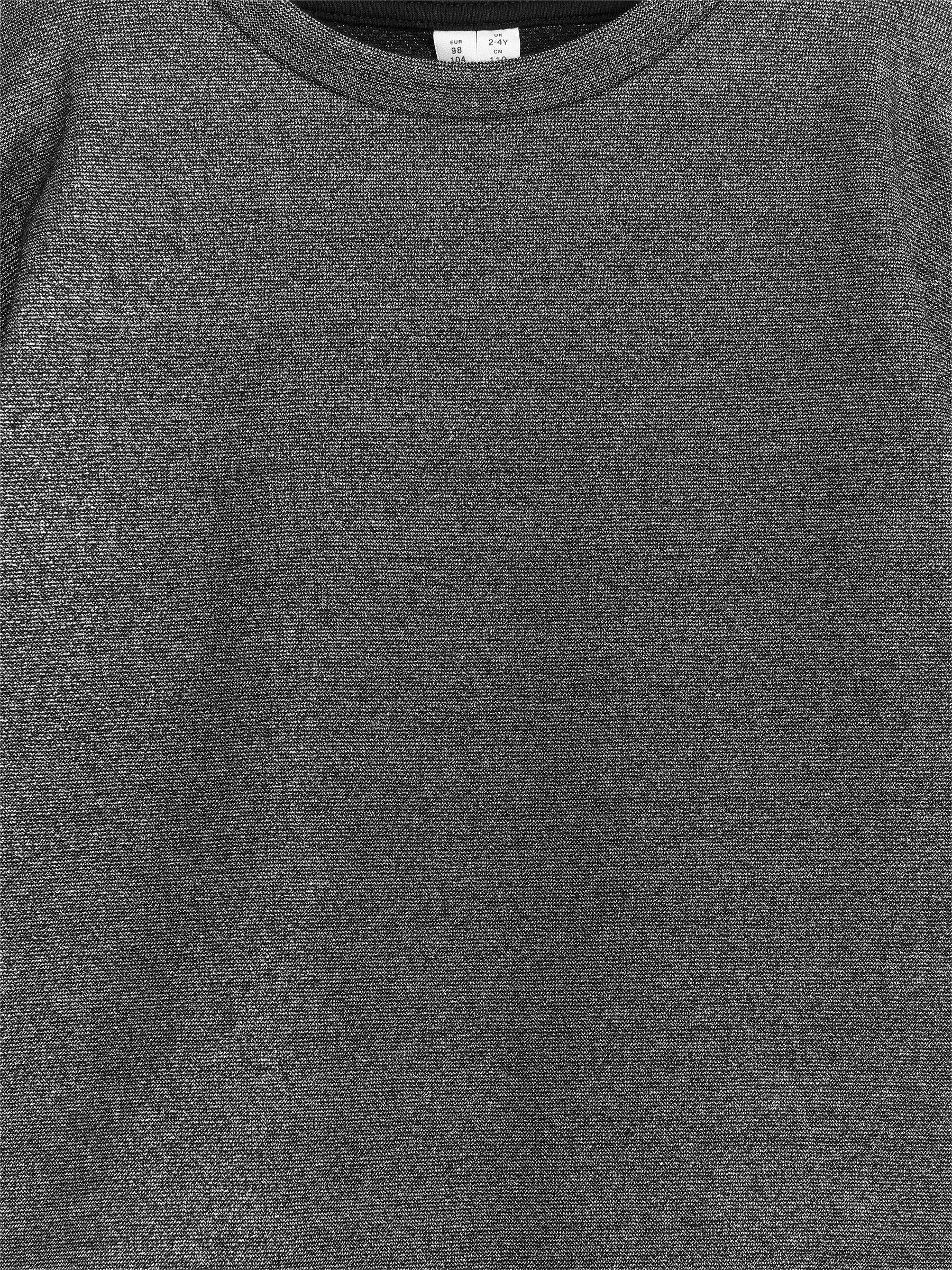 Glittrig t-shirt - Grå/Metallicskimrande - Oversized - Children - StillMedia/DescriptiveDetail - 2