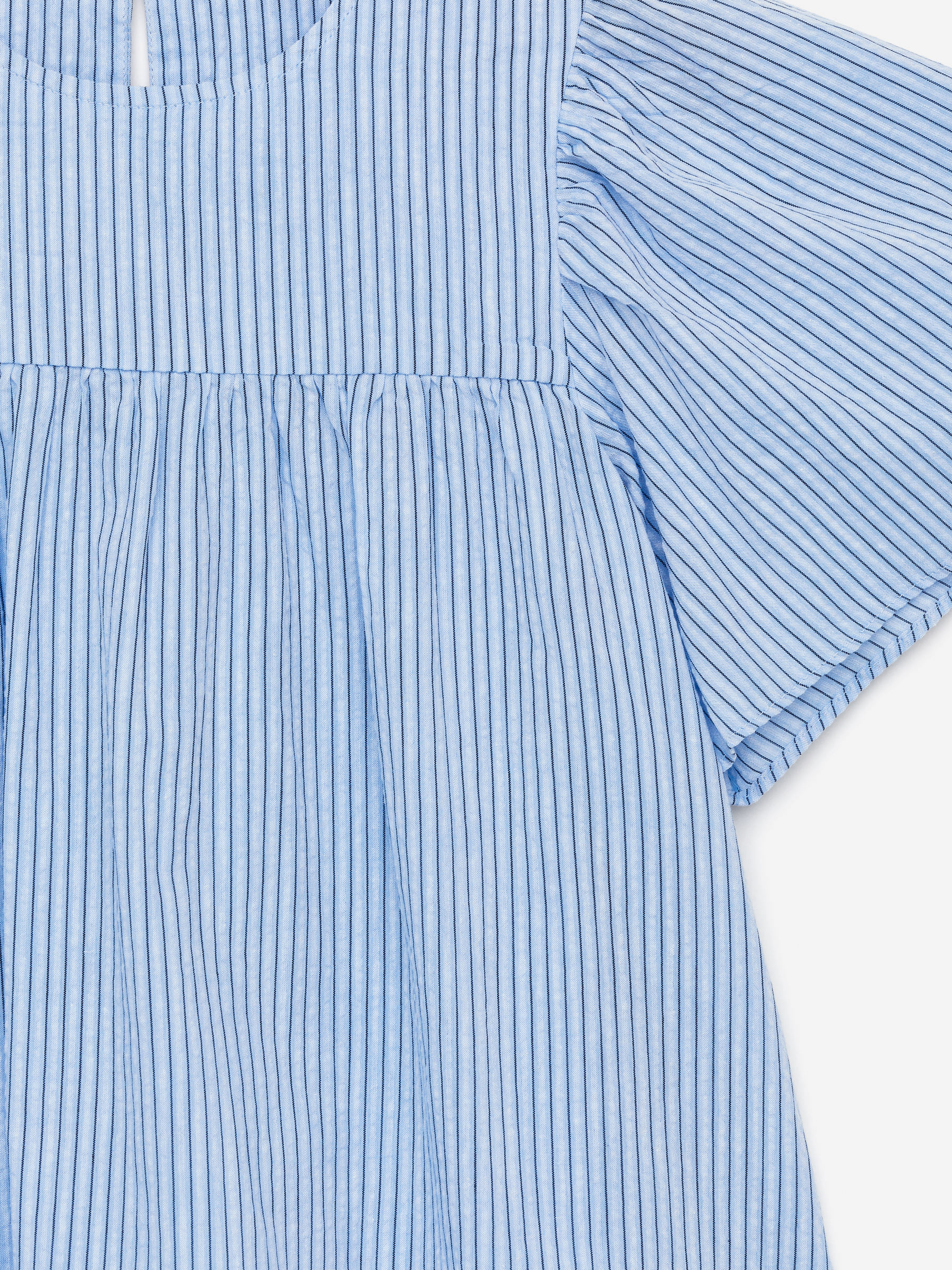 Cotton Poplin Dress - Light Blue/Striped - Relaxed fit - Children - StillMedia/DescriptiveDetail - 3