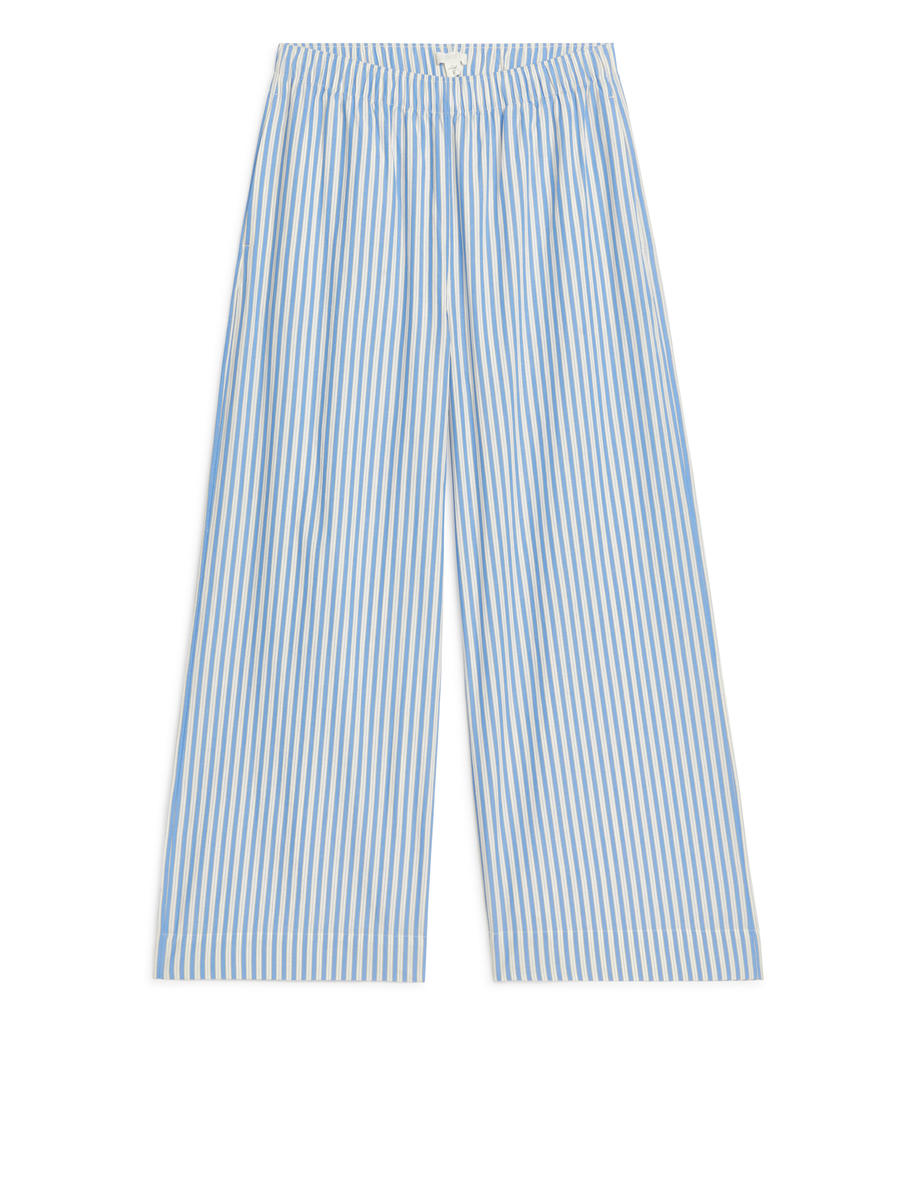 Relaxed Pyjama Trousers-#5881BB-6703