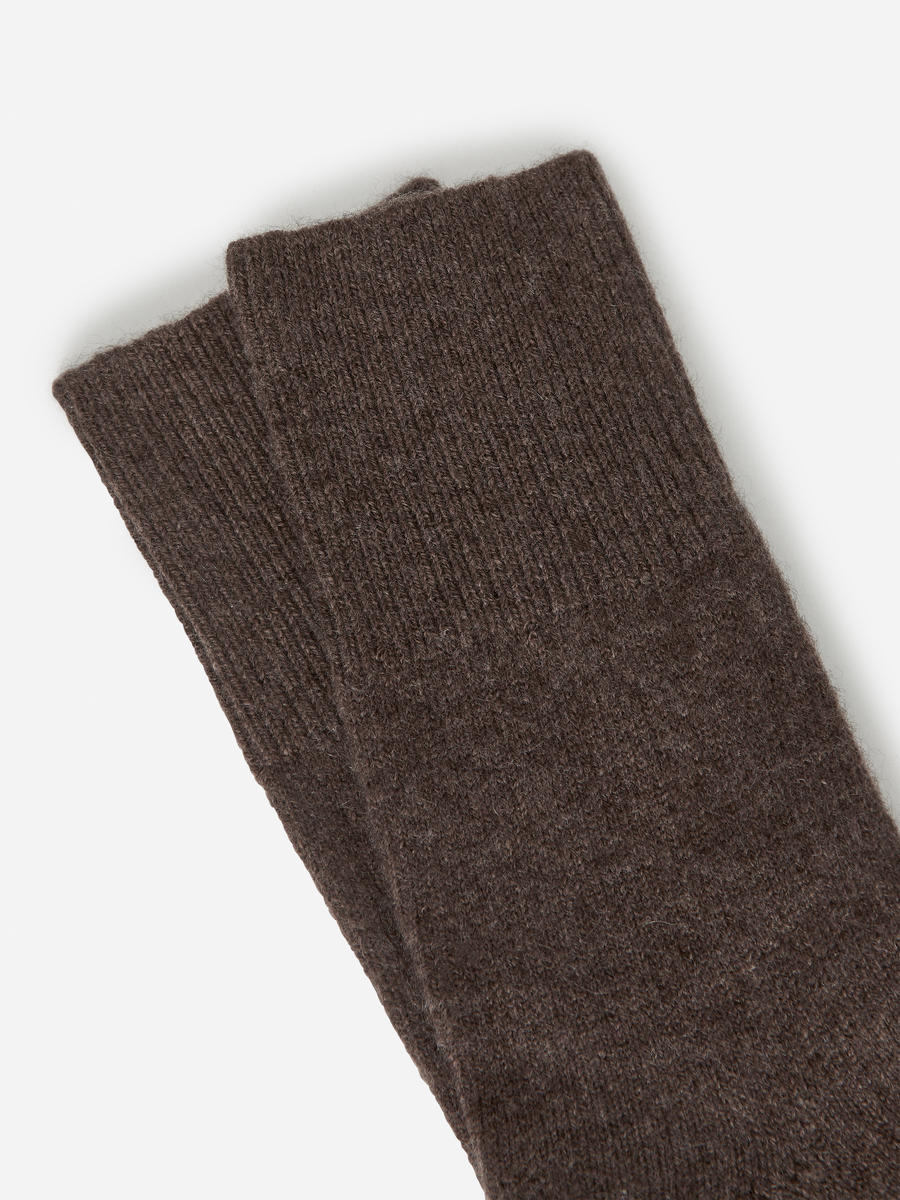 Socken aus Kaschmir und Wolle-#7F7366-5441