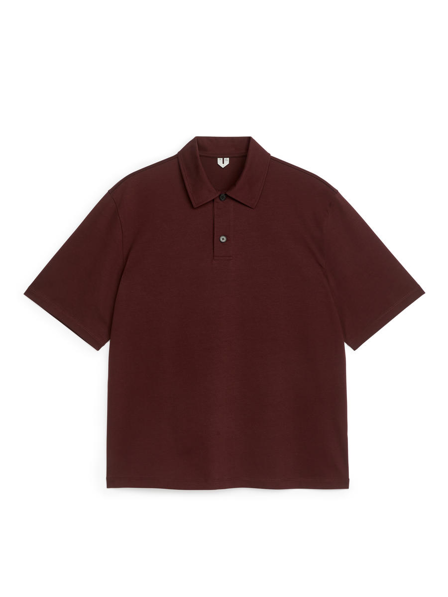 Poloshirt aus Baumwolle-#583A3C-12019