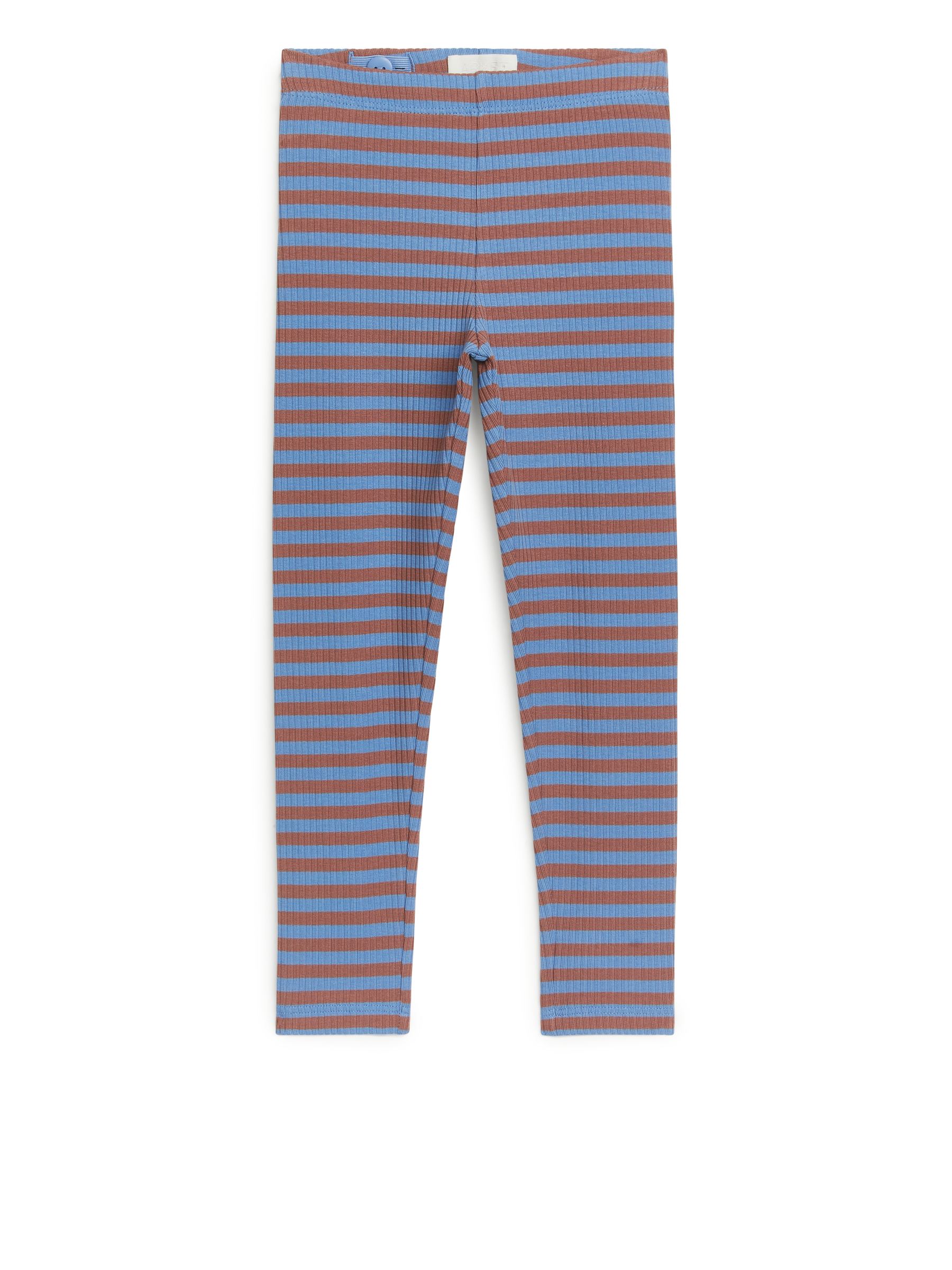 Gerippte Jersey-Leggings-#5881BB-10188