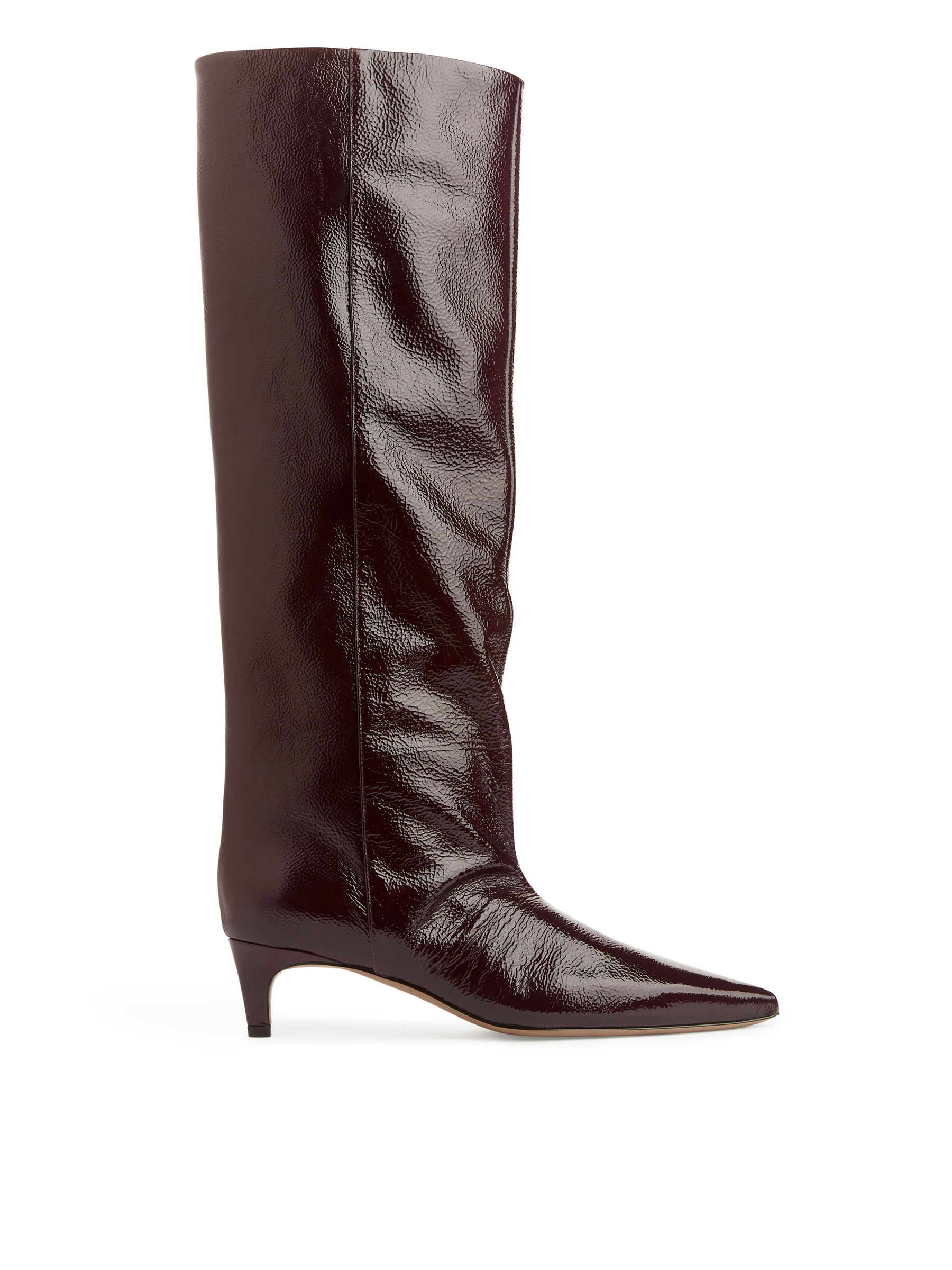 Botas puntiagudas con tacón "kitten heel" - Rojo oscuro - Women - StillMedia/DescriptiveStillLife - 3