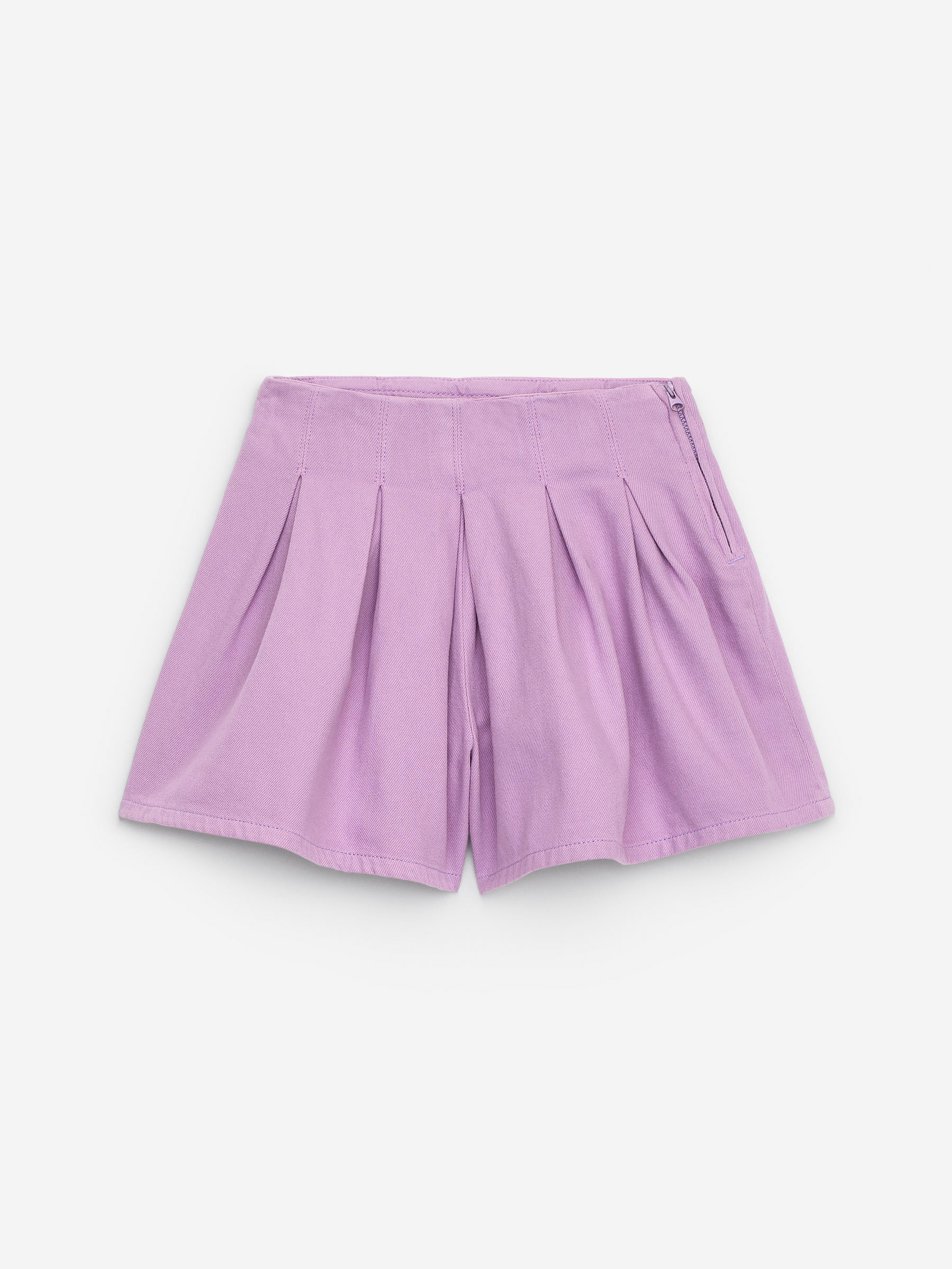 Cotton Skort-#B196C8-15981