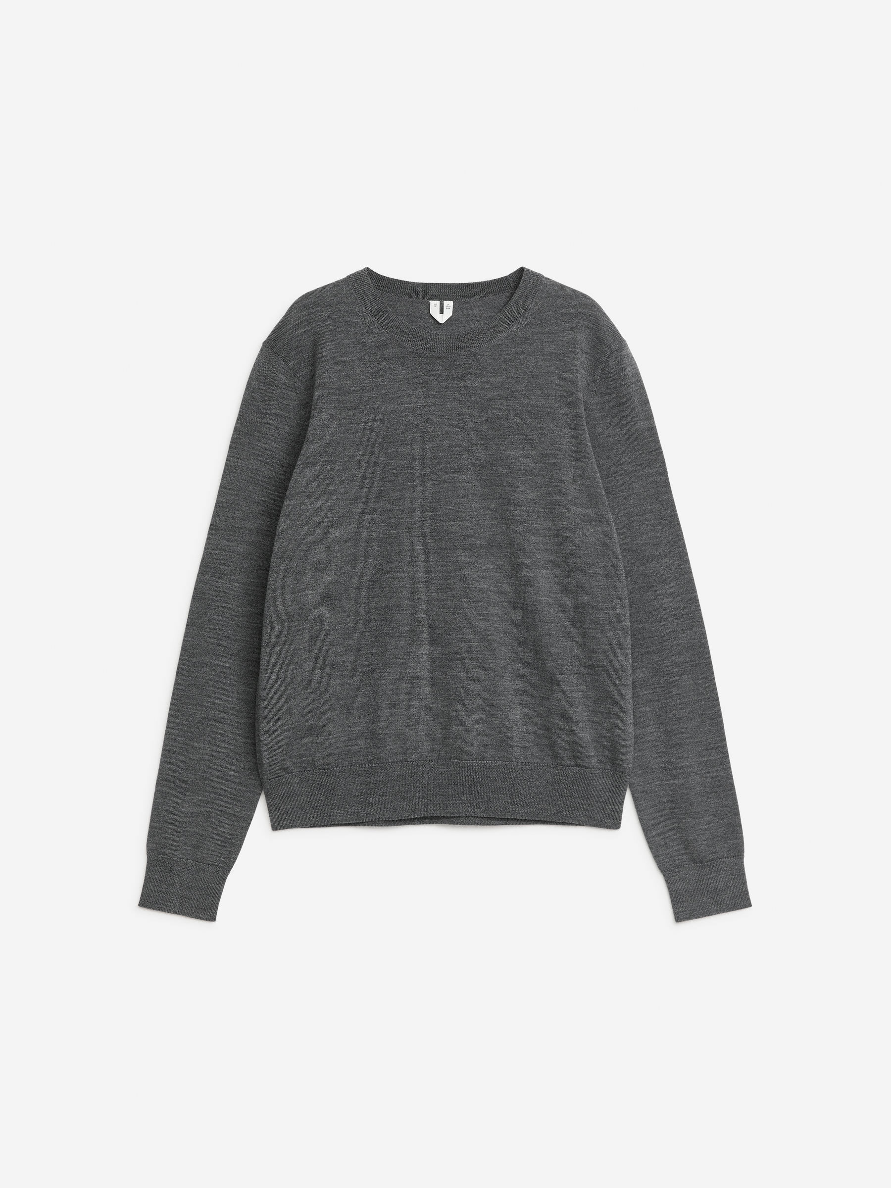 Fine-Knit Merino Jumper-#666869-5769