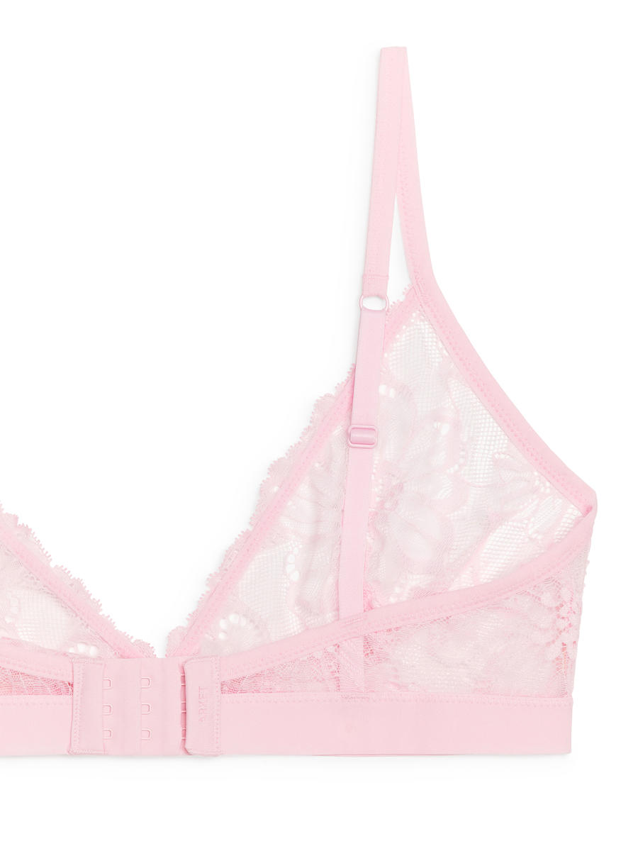 Lace Bra - Pink - Women - 1184245002