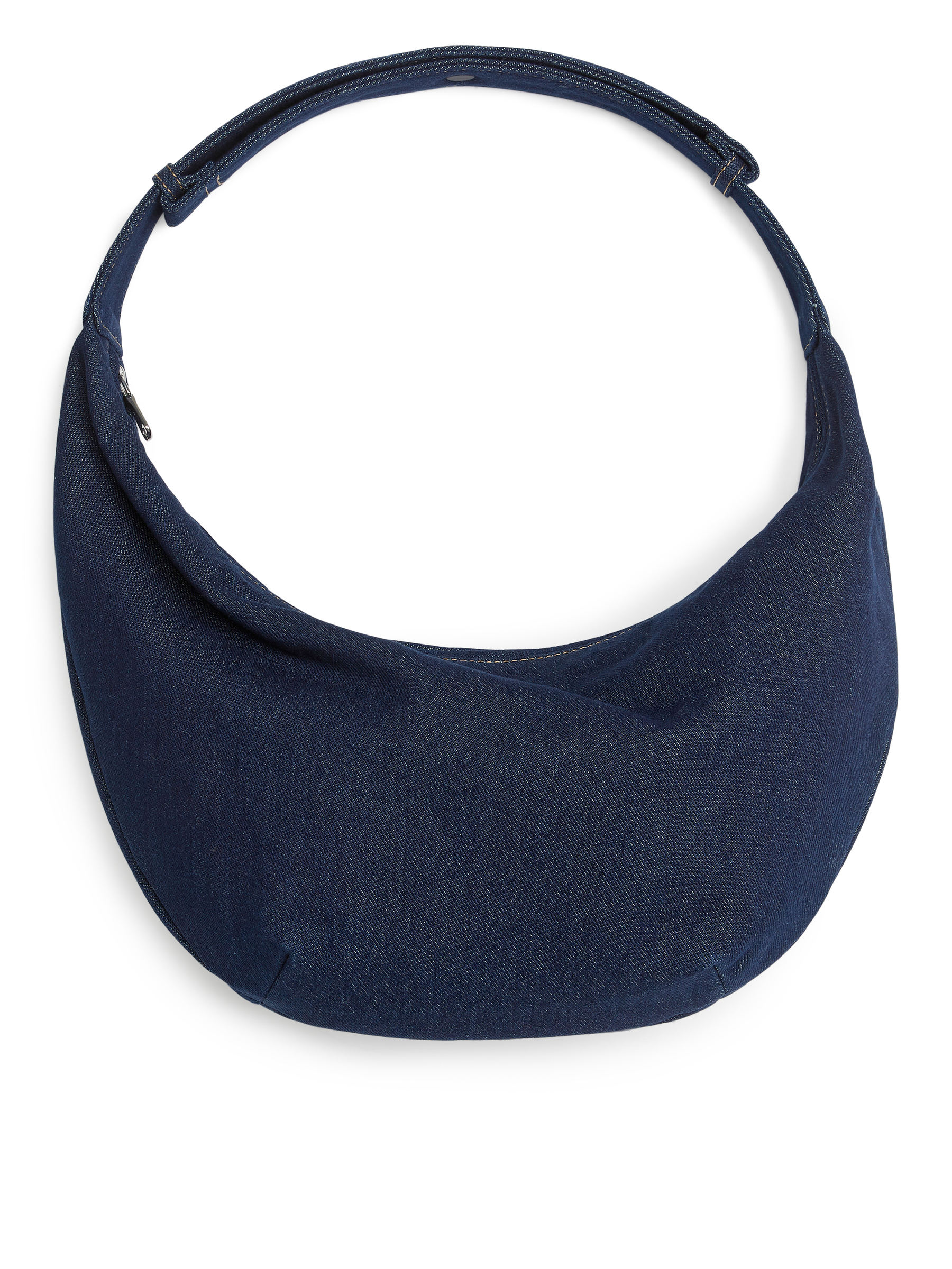 Zakrzywiona denimowa torba-#313249-7884