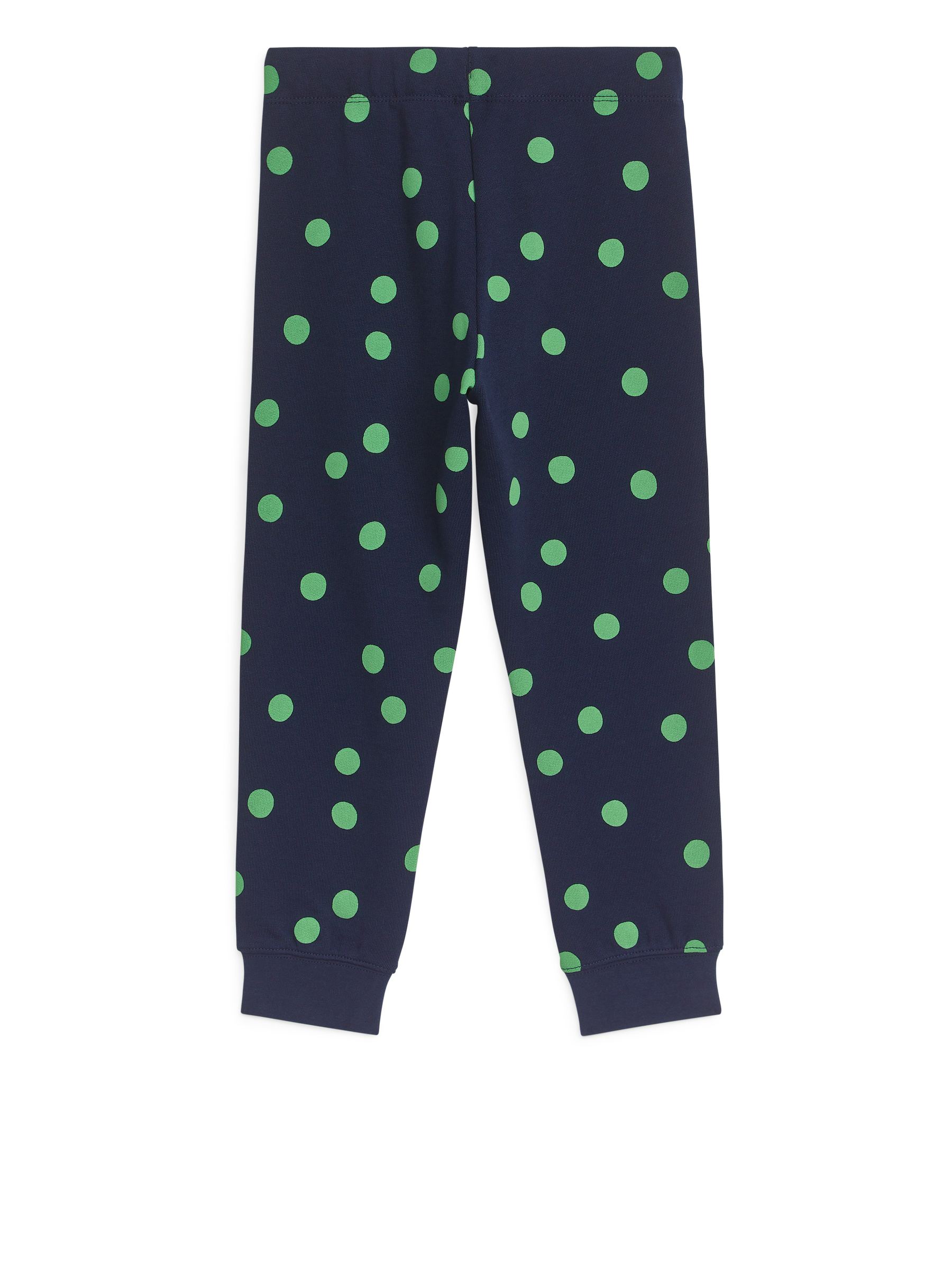 Pantaloni da tuta in cotone - Blu navy/Verde - Regular fit - Children - StillMedia/DescriptiveStillLife - 3