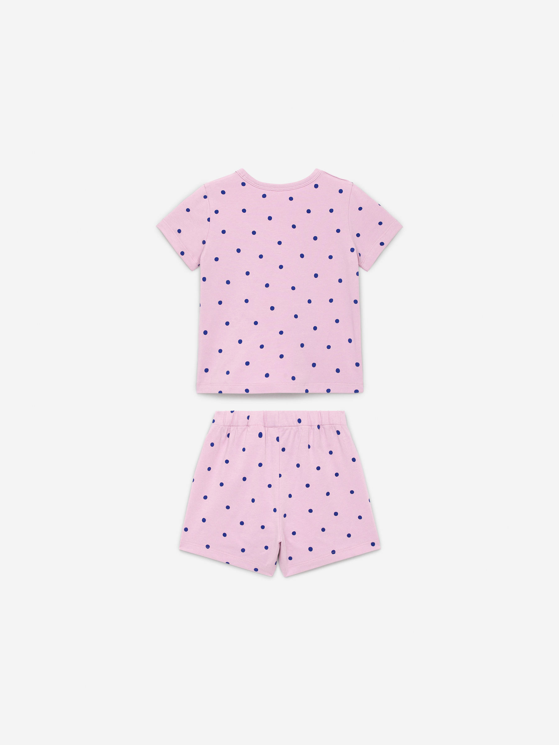 Conjunto de pijama corto de punto - Rosa/lunares azules - Children - StillMedia/DescriptiveStillLife - 2