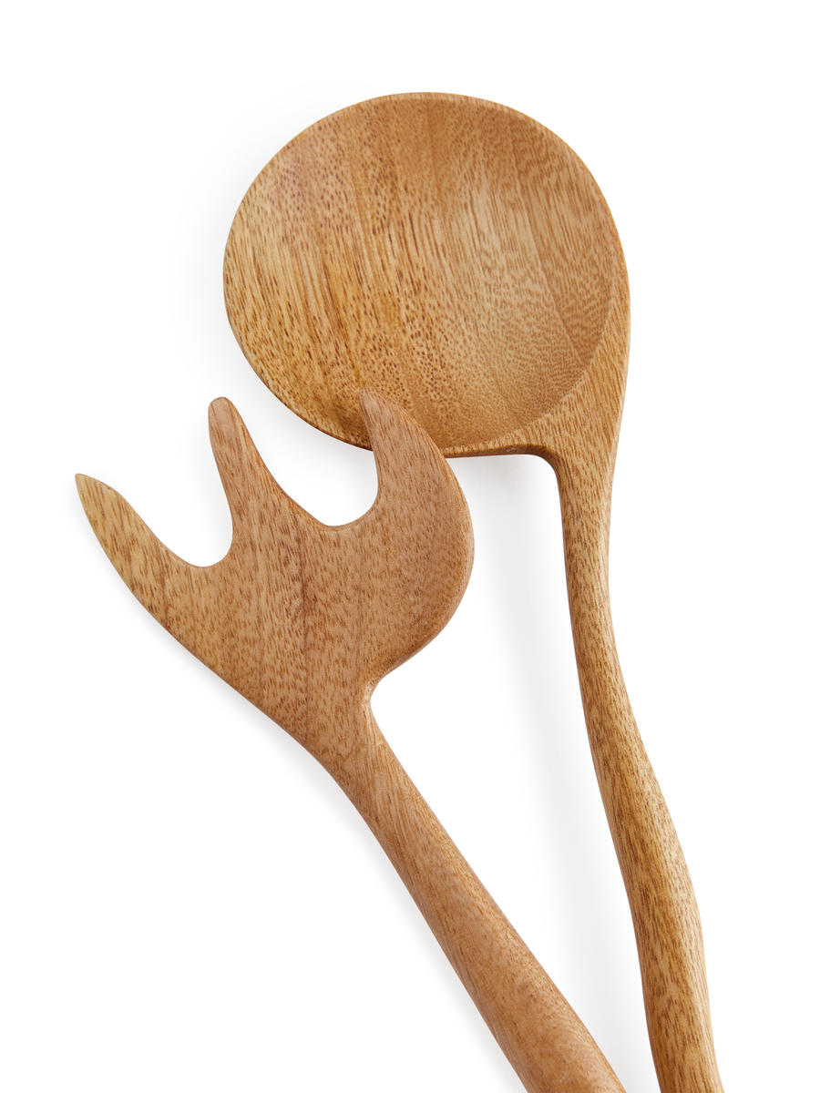 Wooden Serving Utensils - Brown - Homeware - 1224484001