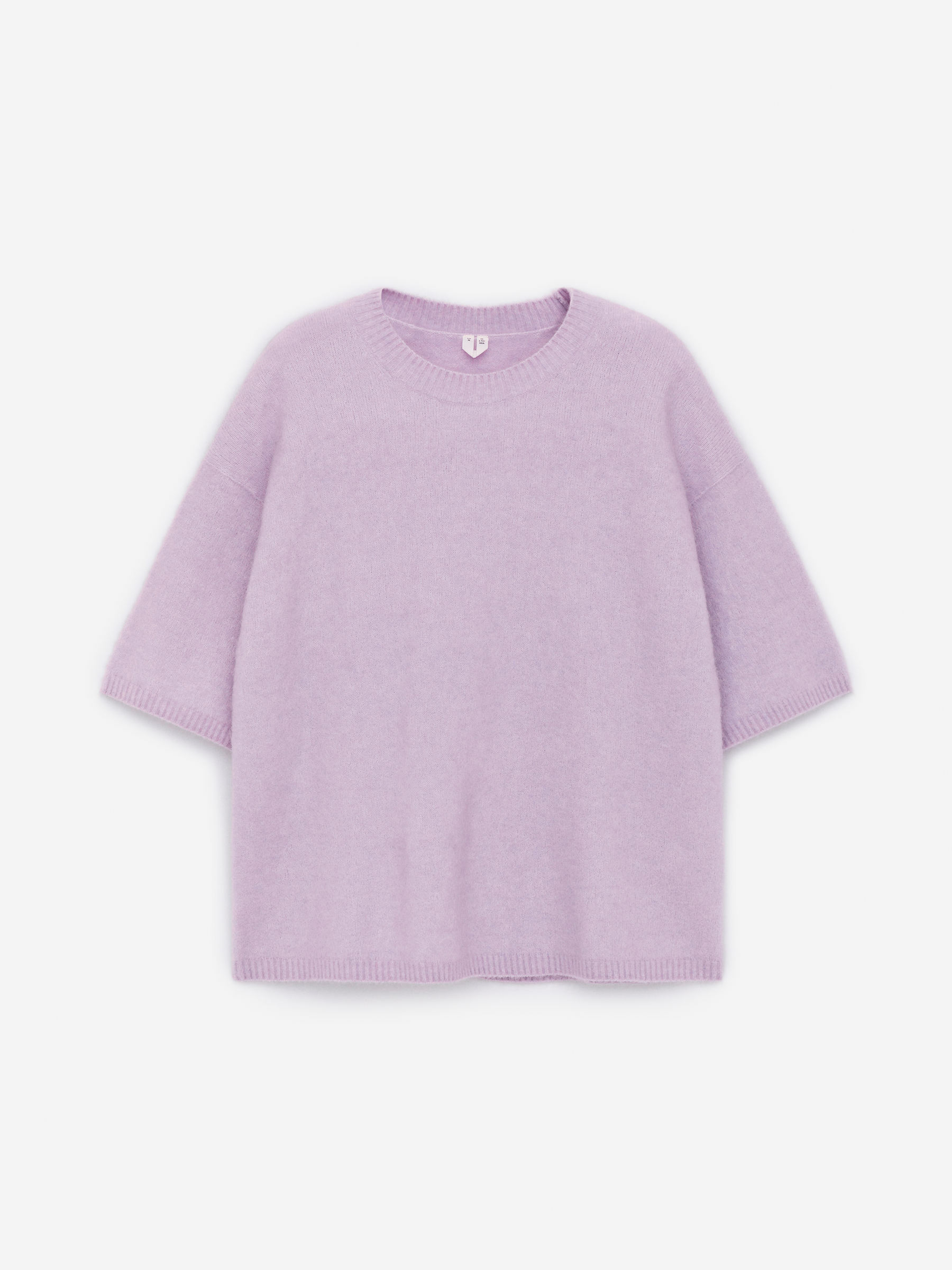 Pull en mélange de laine et d'alpaga-Mauve-14371