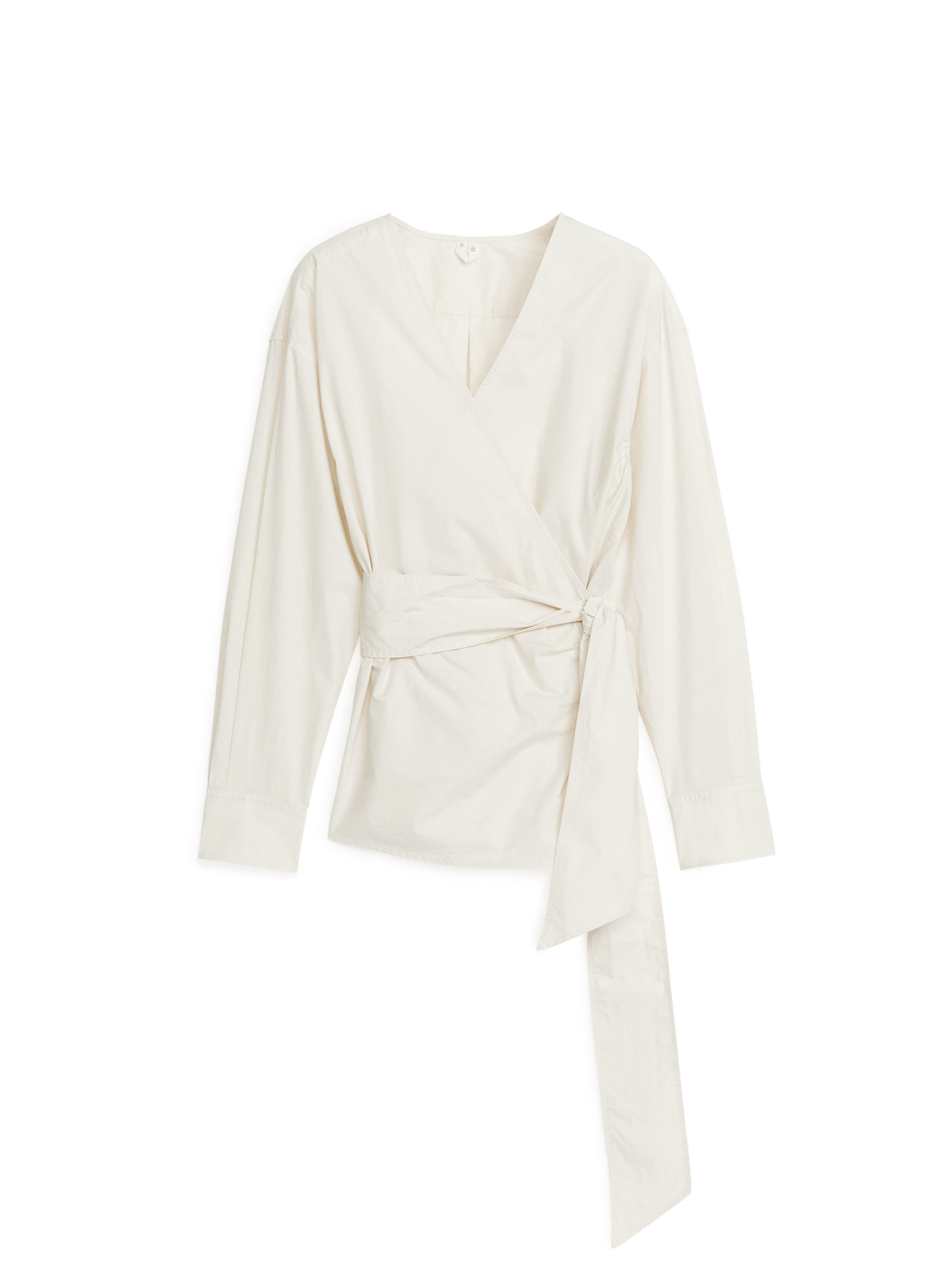 Wickelbluse aus Baumwolle - Weiß - Regular Fit - Women - StillMedia/DescriptiveStillLife - 1