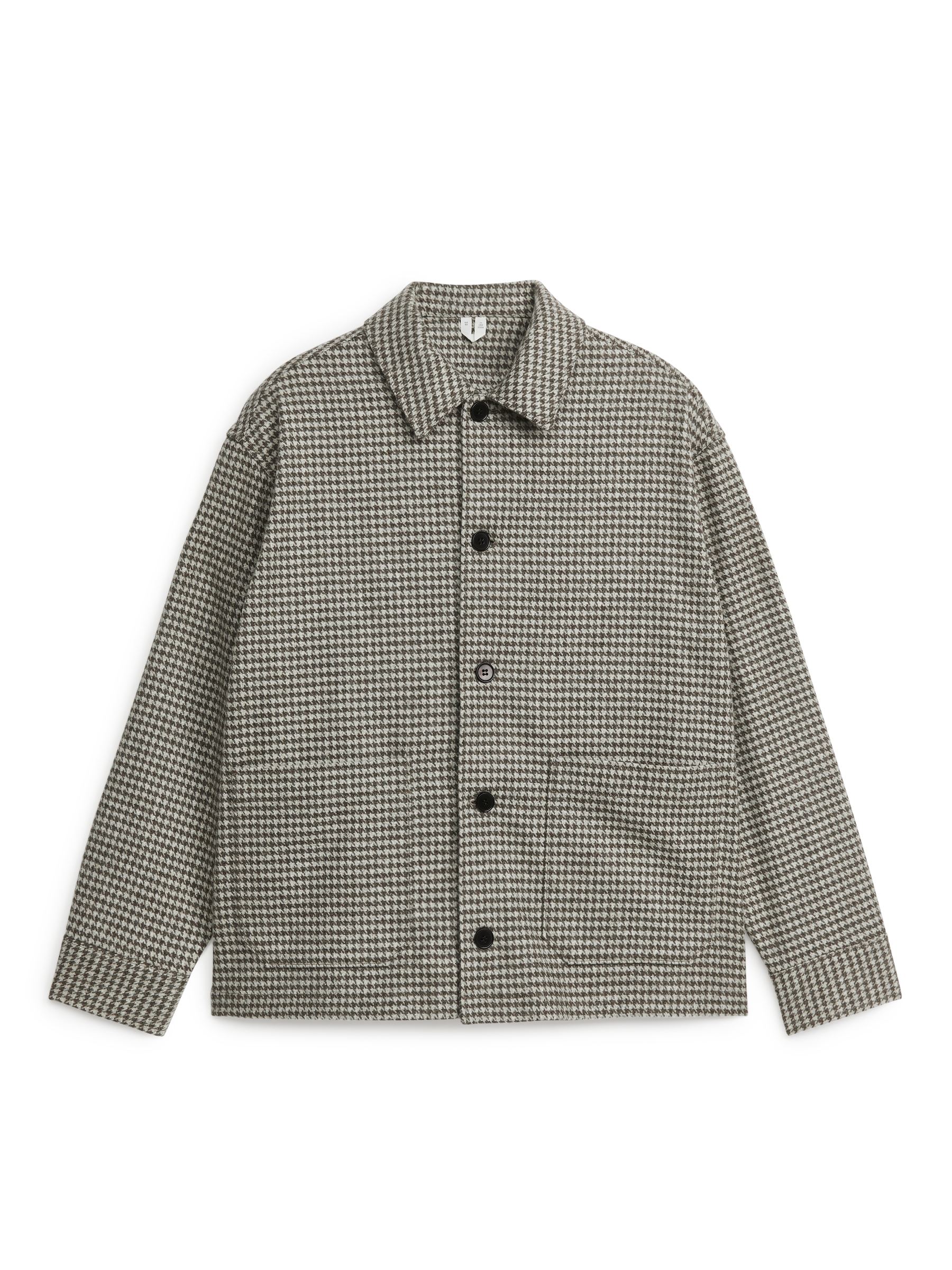 Undyed Wool Overshirt - Brown/Beige - Loose fit - Men - StillMedia/DescriptiveStillLife - 1