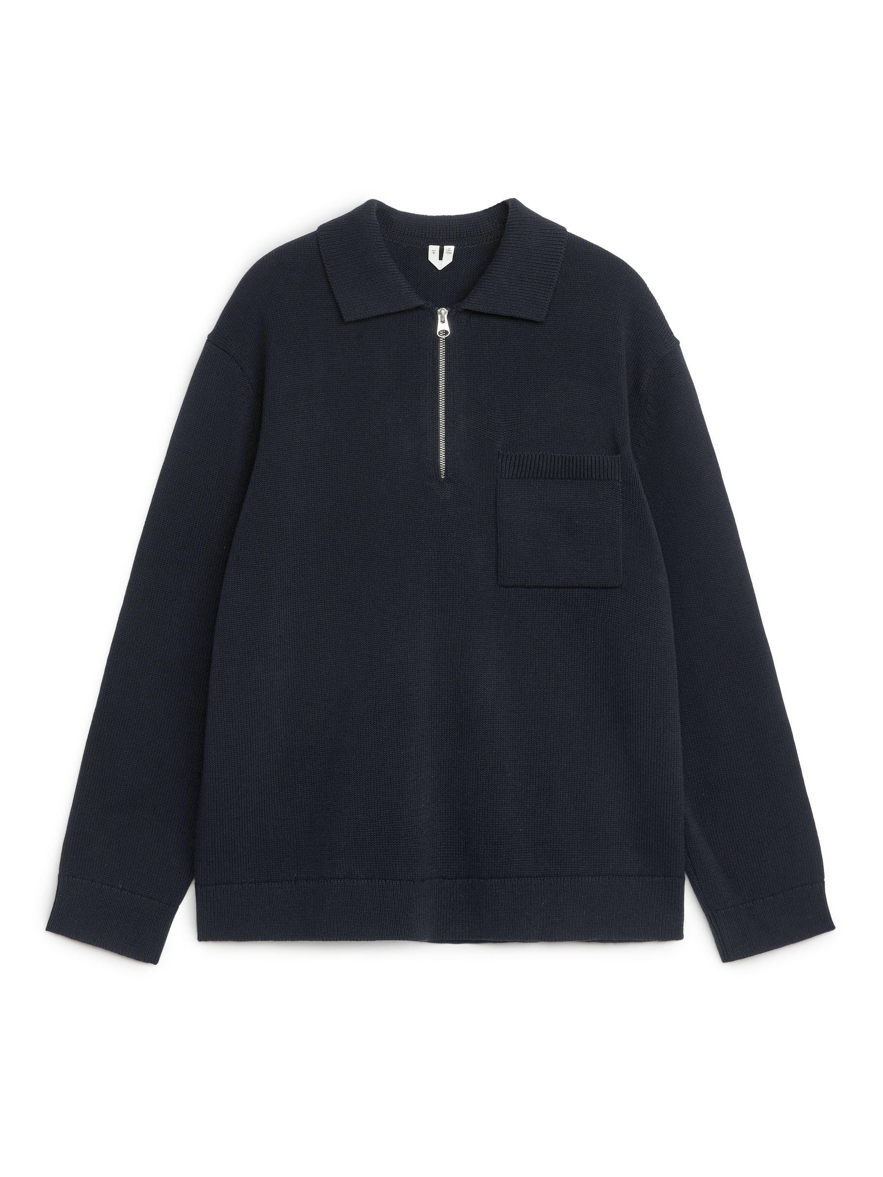 Baumwollpullover mit kurzem Reißverschluss - Dunkelblau - Regular Fit - Herren - StillMedia/DescriptiveStillLife - 2