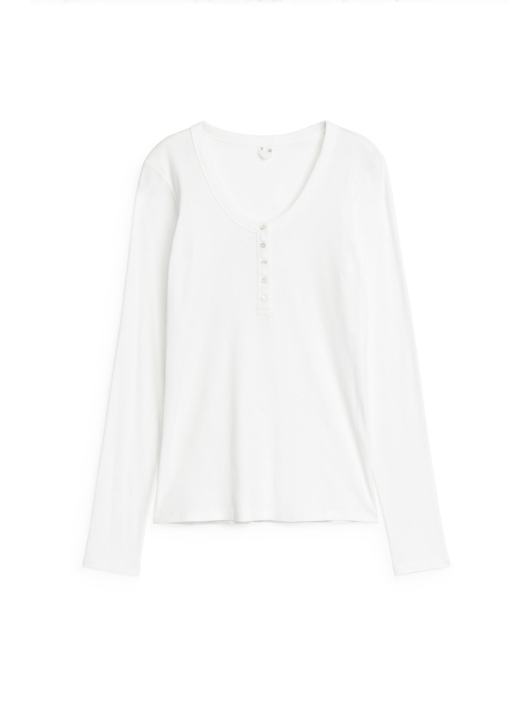 Ribbed Boat Neck Top - White - Slim fit - Women - StillMedia/DescriptiveStillLife - 1