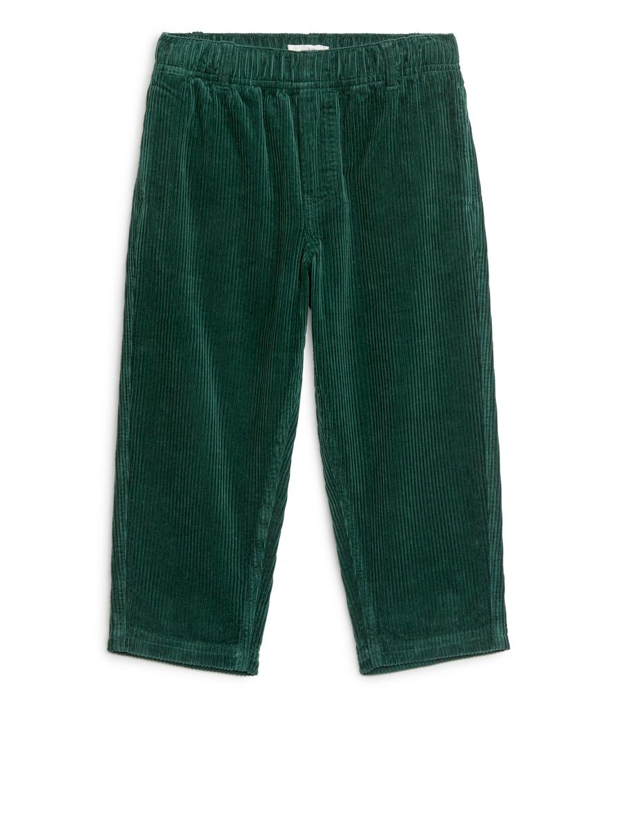 Corduroy Trousers-#384440-2265