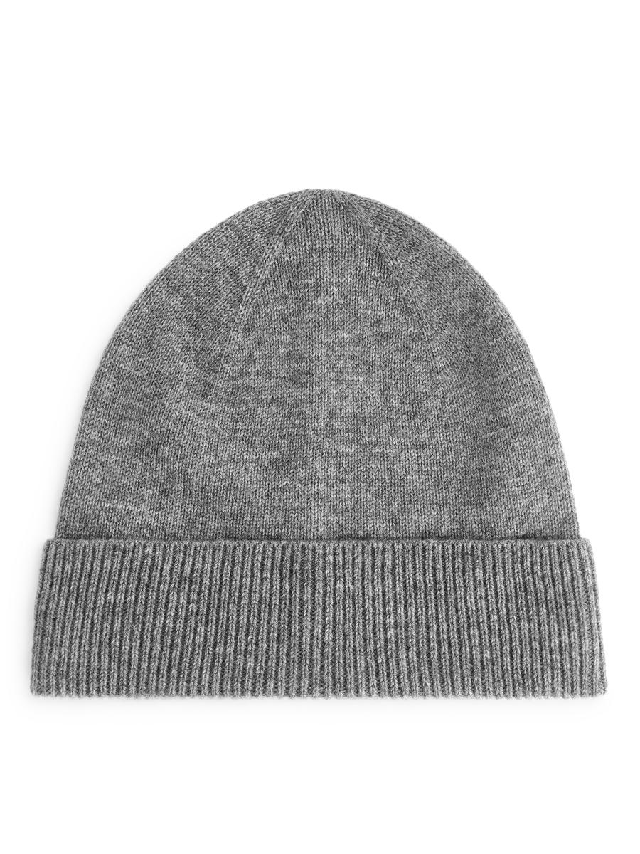 Merino Wool Beanie-#B9BABC-13432