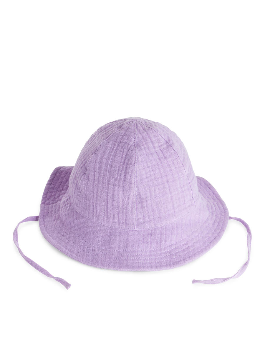 Cotton Muslin Sunhat-#B4A0C9-1611