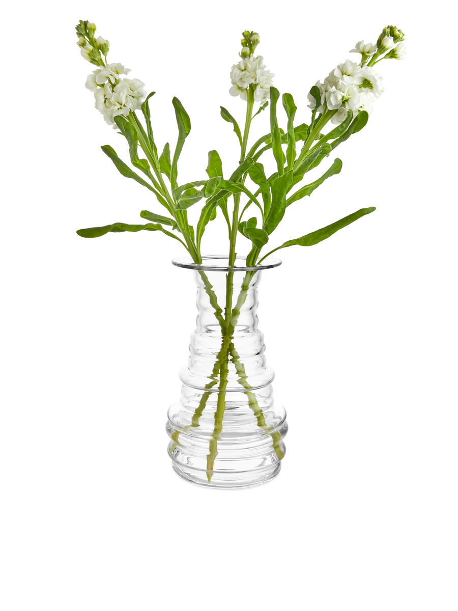 Glass Vase 24 cm-#FFFFFF-8333